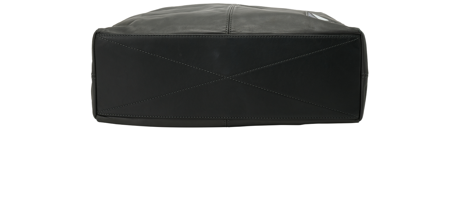 V Line Tote, &pound;495, Handbags, Grey, Leather, Top view